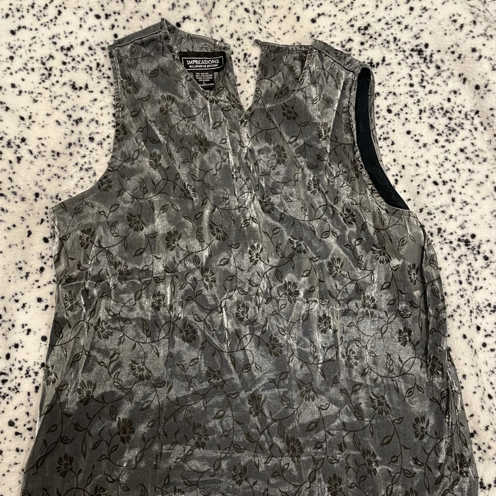 VINTAGE FLORAL SILK TANK